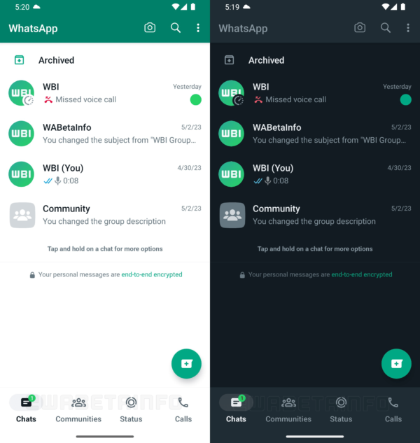 WhatsApp for Android Beta 2.23.13.6